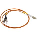 Волоконно-оптический патч-корд Hyperline FC-D2-50-LC/PR-ST/PR-H-1M-LSZH-OR (шнур) MM 50/125 27933 (артикул 19590774) – фото 1