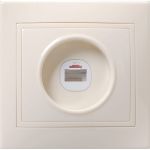 Телефонная 1местная Розетка IEK КВАРТА кремовый ETK10-K33-DM (артикул 15163798) – фото 1