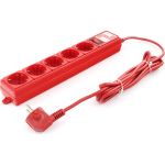 Фильтр-удлинитель Power Cube PC 3м 5р, красн. 10А/2,2кВт SPG-MXTR-14 (артикул 15889006) – фото 1