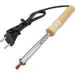 Паяльник ОНЛАЙТ 90 197 ose-pes05-80w-cp (дерево, клин прямой) 90197 (артикул 25075707) – фото 1