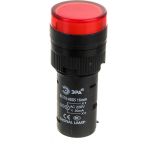 Лампа ЭРА AD16DS(LED)матрица, d=16мм, красный, 230В AC, 20/1000/40000 Б0045616 (артикул 16452959) – фото 1