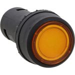 Кнопка с подсветкой EKF PROxima SW2C-10D, желтая, NO, 24В, SQ sw2c-md-y-24 (артикул 16135508) – фото 1