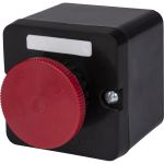 Кнопочный пост ПКЕ TDM 212-1 У3, красный гриб с фиксацией, IP40 SQ0742-0027 (артикул 23287671) – фото 1