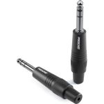 Разъем PROCAST cable TRS-6.3/6/M/S TRS Jack 6,3mm male, STEREO/BALACE, черный НФ-00000429 (артикул 22556067) – фото 1