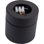 Накладной поворотный светильник truEnergy gx53 d82xh80мм ip20 черный/алюминий 21006 (артикул 24458721) – фото 1