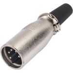 Разъем XLR 5P штекер Pro Legend металл на кабель с хомутом 70мм, PL2188 (артикул 24607605) – фото 1