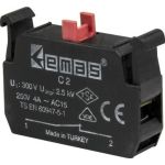 Блок-контакт Emas Стоп, 1НЗ, серия C, 250В AC, 4А C2 (артикул 16294349) – фото 1