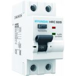 Устройство защитного отключения Hyundai HRC63S 2PG4S0000C 00016F 2п, 16A, 30mA 13.05.000051 (артикул 22163991) – фото 1