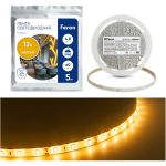 Cветодиодная LED лента FERON 60SMD(3528)/м, 4.8 Вт/м, 5м, IP65, 12V, желтый LS604 27674 (артикул 15594205) – фото 1