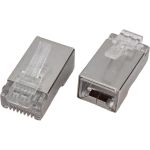 Экранированный разъем RJ-45 (8P8C) PROCONNECT под витую пару, FTP категория 5e, 5шт 05-1023-9 (артикул 22875687) – фото 1