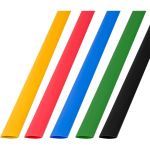 Набор термоусадочной трубки REXANT 10.0/5.0 мм, 1м, 5 цветов, 50 шт. 29-0160 (артикул 15762680) – фото 1