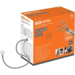 Кабель витая пара TDM F/UTP Cat 5e 4х2х24AWG 305м solid, ПВХ, серый SQ0107-0102 (артикул 15740040) – фото 1