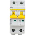 Автоматический выключатель IEK ВА47-60M 2Р 40А 6кА С MVA31-2-040-C (артикул 21320038) – фото 1