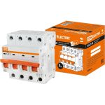 Автоматический выключатель TDM ВА47-60, 4Р, 63А, 6кА, характеристика С SQ0223-0131 (артикул 18156487) – фото 1