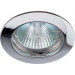 Светильник ЭРА KL1 CH литой простой MR16,12V, 50W хром C0043654 (артикул 15980909) – фото 1