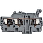Проходной зажим DKC HMM.2 1 2GR 2,5 кв.мм серый 1 ввод 2 вывода ZHM510GR (артикул 15153066) – фото 1