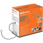 Кабель витая пара TDM U/UTP Cat 5e 4х2х24AWG 305м solid, ПВХ, серый SQ0107-0101 (артикул 15740039) – фото 1