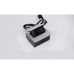 Выдвижной встраиваемый розеточный блок SETE на 1 EURO розетки и 2 USB SBT-1UC-80 (артикул 18611653) – фото 1