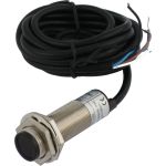 Диффузионный фотодатчик INNOCONT М18x1, зона срабатывания до 30 см, -10 +60 С, 12…24 VDC, IP67, выход: PNP NO + NC, макс. ток 200 мА, время реакции 3 мс, кабель 2 м PES-D18-POC30D (cable) (артикул 25910657) – фото 1
