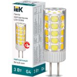 Светодиодная лампа IEK corn капсула 3вт 12в 4000к керамика g4 LLE-CORN-3-012-40-G4 (артикул 27056954) – фото 1