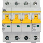 Автоматический выключатель IEK ВА47-60M 4Р 10А 6кА B MVA31-4-010-B (артикул 21319924) – фото 1