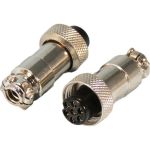 Разъем MIC12 7P гнездо Pro Legend металл на кабель, PL2219 (артикул 24605469) – фото 1