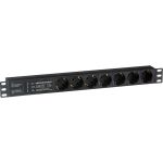 Блок розеток ExeGate ServerPro PDU-19H701 Al-7S-C14-SPD3, 19, 1U, алюминий, 7 Schuko, С14, SPD3 280836 (артикул 17618256) – фото 1