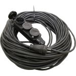 Удлинитель-шнур TDM силовой каучук УШз16-103 IP44 3 гнезда с/з, 10м КГ 3х1,5 SQ1302-0346 (артикул 18150217) – фото 1