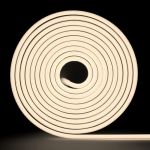Неоновая светодиодная лента MAKSILED 5м, 6x12мм, 24В, 9Вт/м, 120 LED/m, IP33 (ПВХ), теплый белый, ML-NF-24V-0612-WW (артикул 25435293) – фото 1