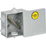 Коробка IEK КУП КМ41360 85x85x40мм ip44 6 вв. (7035) UKO21-085-085-040-K41-44U (артикул 26721050) – фото 1
