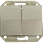 Двухклавишный выключатель СВЕТОЗАР ЭФФЕКТ, SV-54434-SM (артикул 13658871) – фото 1