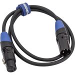 Межблочный балансный кабель PROCAST cable XLR m/XLR f.1 XLR m/XLR f, длина 1m, черный НФ-00000419 (артикул 22556217) – фото 1