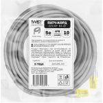 Универсальный патч-корд RJ-45 - RJ-45 TWIST cat. 5e, U/UTP, 10м PC-TWCS-UTP-RJ45-RJ45-C5e-10M-G (артикул 20680245) – фото 1