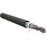 Кабель витая пара WRline WR-FTP-4P-C5E-PE-BK экранированный F/UTP, категория 5e, 4 пары (0,50 мм), одножильный, внешний, PE, черный, 305 м 505754 (артикул 26747012) – фото 1
