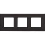 Рамка ЭРА 14-5203-05 на 3 поста, металл, Elegance, чёрный+антрацит Б0034555 (артикул 15903986) – фото 1