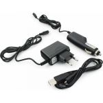Набор зарядных устройств Gembird с Micro-USB разъемом 110/220V-5V и 12VDC-5V, черный MP3A-CAR-KIT1 (артикул 16274072) – фото 1