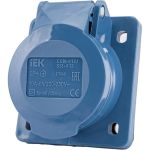 Кабельная розетка IEK, скрытая, 16А, 2Р+E, IР44, 250В, 413, ИЭК PSR41-016-3 (артикул 15166300) – фото 1