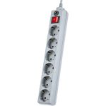 Сетевой фильтр PERFEO POWER+ 1,8м 6 розеток серый 30 012 502 (артикул 16088733) – фото 1