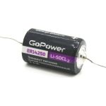 Батарейка GoPower 14250 1/2AA PC1 Li-SOCl2 3.6V с выводами (1/10/500) 00-00015330 (артикул 22969977) – фото 1