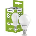 Светодиодная лампа GENERICA G45 шар 8Вт 230В 4000К E14 LL-G45-08-230-40-E14-G (артикул 25127991) – фото 1