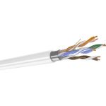 Кабель DATAREX категория 5е, 4 пары, f/utp, жила 0,52, pvcls, нга-lsltx, белый, катушка 305 м DR-140107 (артикул 24669123) – фото 1