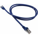 Патч-корд LANMASTER RJ45-RJ45, 4 пары, FTP, категория 5е, 0.5 м, синий, LSZH, LAN-PC45/S5E-0.5-BL (артикул 16102442) – фото 1