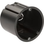Установочная коробка ЭРА KUP-73-73-m-black для полых стен саморезы, метал, лапки черная Б0052725 (артикул 19482864) – фото 1