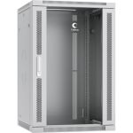 Телекоммуникационный настенный разобранный шкаф Cabeus 19" 18U цвет серый SH-05F-18U60/60-R (артикул 25921703) – фото 1