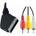 Кабель PERFEO SCART вилка - 3 RCA вилка, 2 м. 30003908 (артикул 16376111) – фото 1