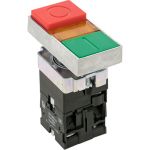 Прямоугольная кнопка EKF LAY5-BW8465 "I-O" PROxima 230В NO+NC pbn-bw8465 (артикул 16135402) – фото 1