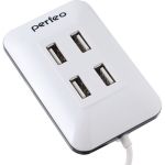 USB-концентратор Perfeo USB-HUB 4 Port, белый 30008643 (артикул 16376106) – фото 1
