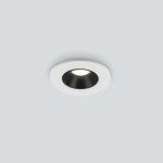 Встраиваемый светильник Elektrostandard 25025 LED 3W 4200K белый черный a056778 (артикул 20849469) – фото 1