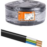 Кабель TDM ВВГ-П нг(А)-LS 3x1,5 ок(N, PE)-0,66 ГОСТ (200м) SQ0117-0451 (артикул 22885695) – фото 1