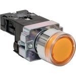 Кнопка EKF BA51 с подсветкой 24В желтая NO PROxima xb2-bw51-24 (артикул 23089371) – фото 1
